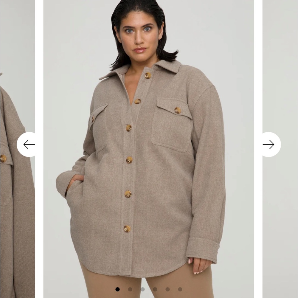 Good American Wool Shacket (BRAND NEW)